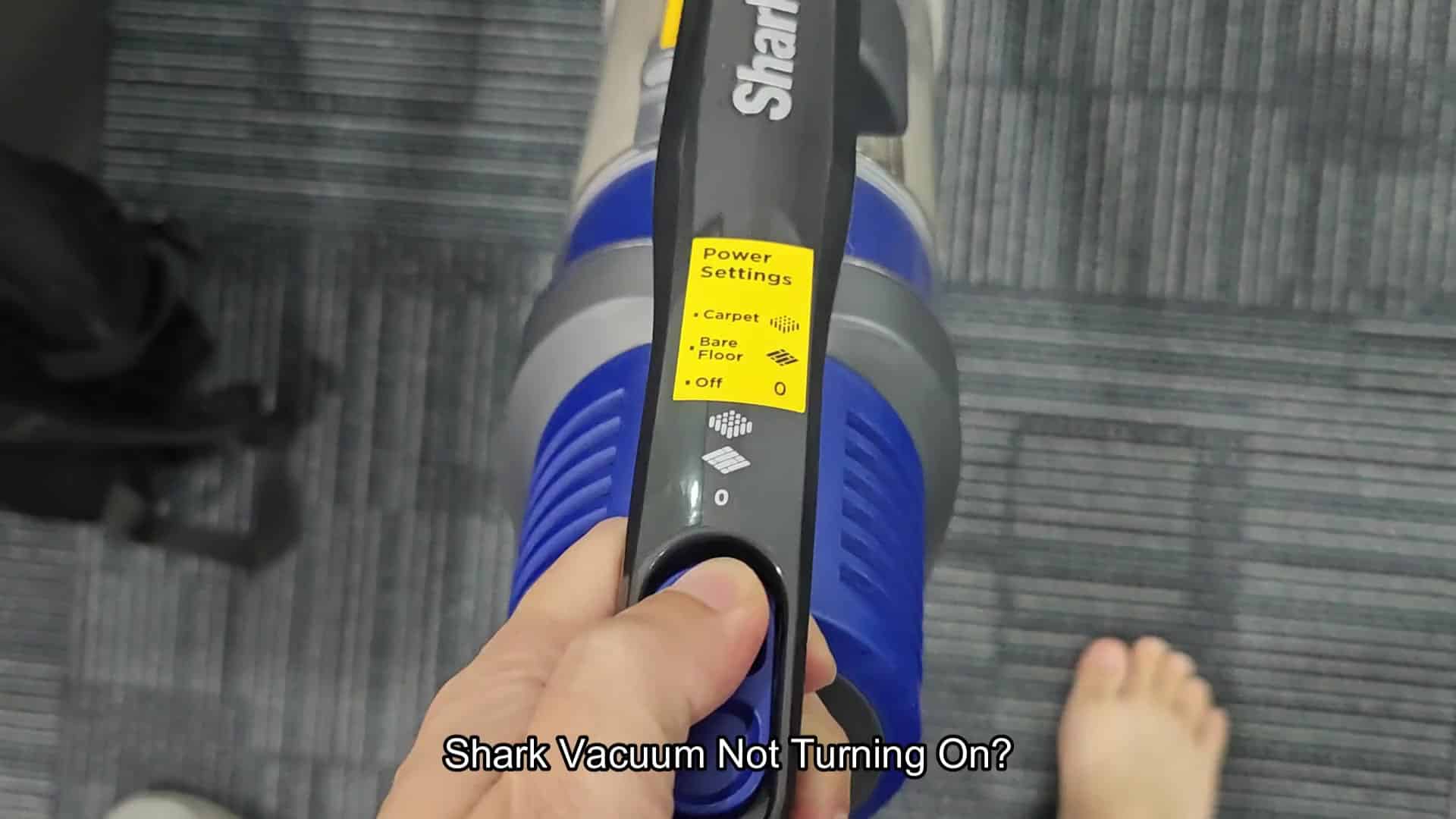 Shark vacuum power settings label Shark vacuum power settings label