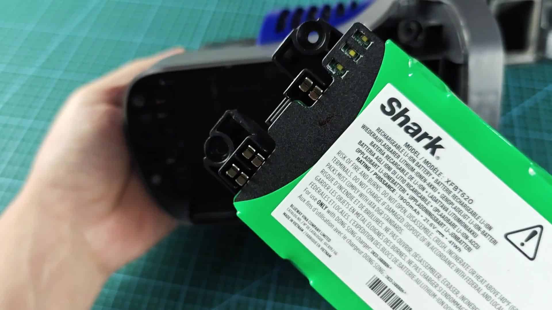 Shark XFBT620 battery model label Shark XFBT620 battery model label