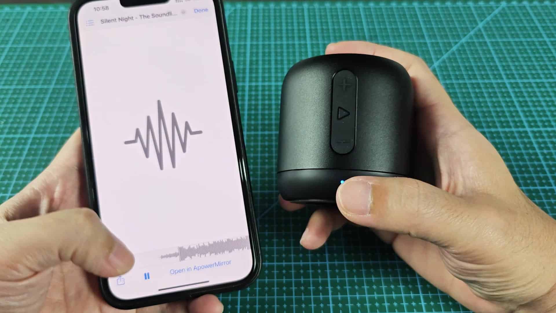 Speaker controls during playback Speaker controls during playback