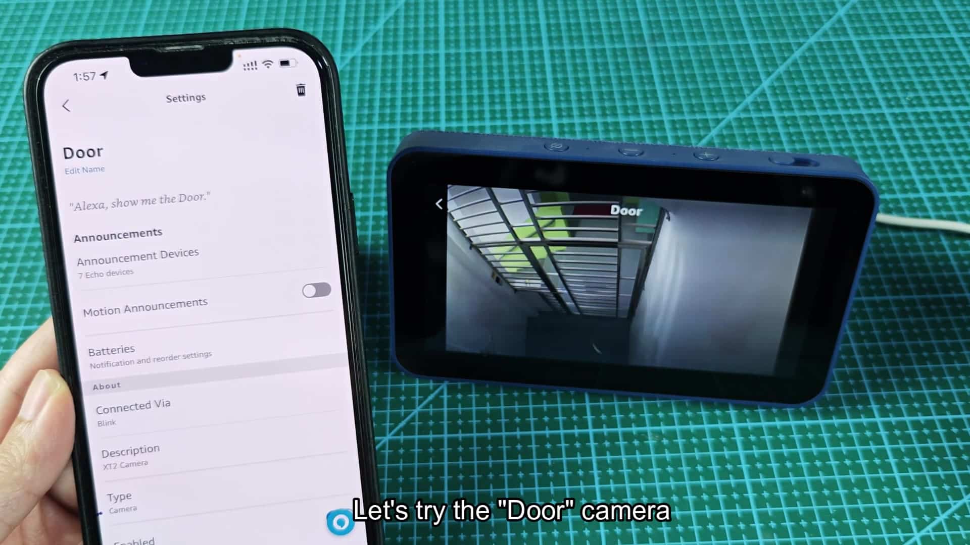 Stairwell view from Door camera on Echo Show Stairwell view from Door camera on Echo Show