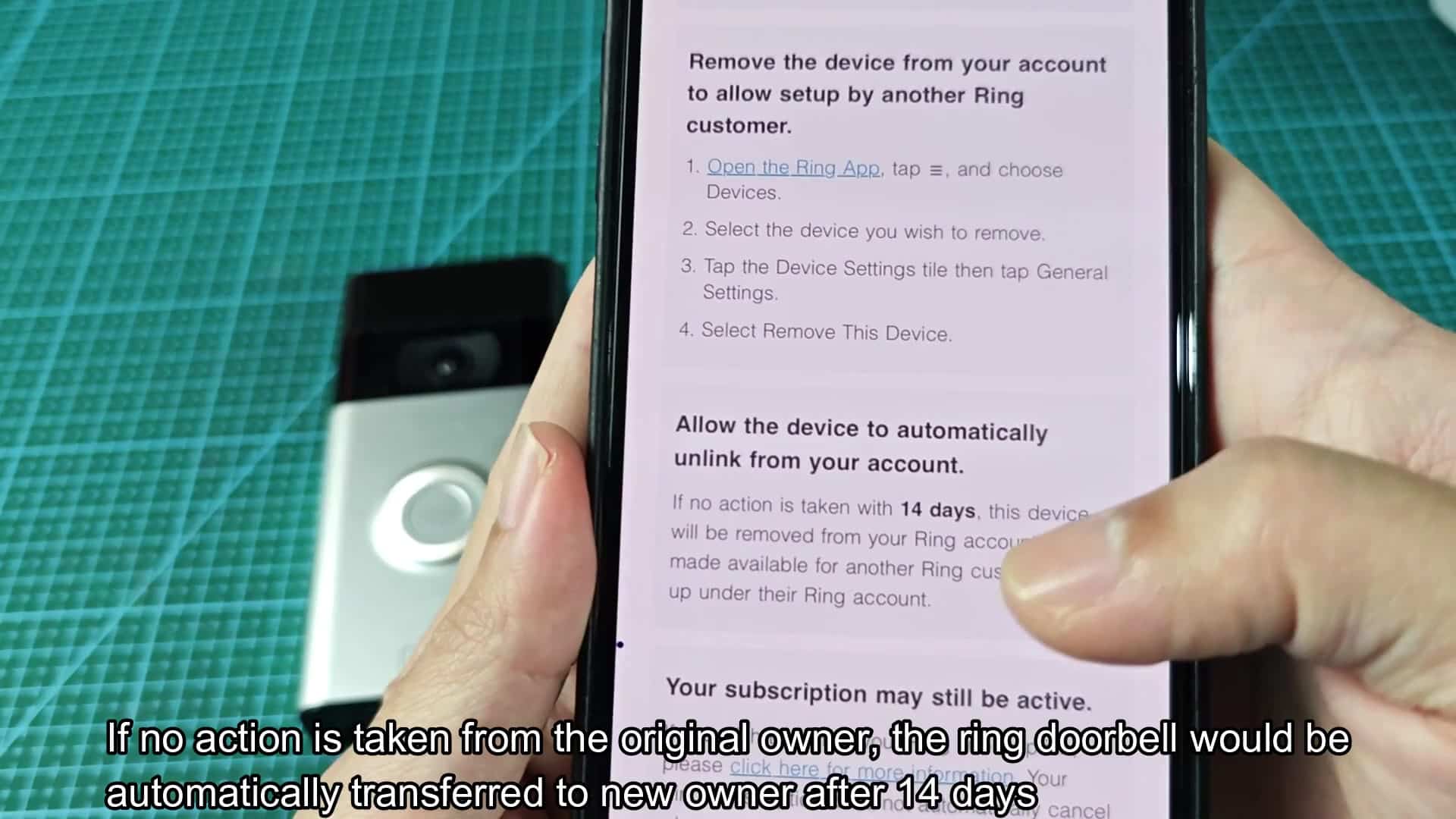Steps to automatically unlink Ring device Steps to automatically unlink Ring device