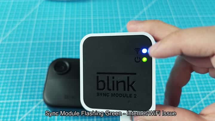 Sync module green light flashing Sync module green light flashing