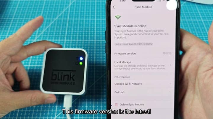 Sync Module online with latest firmware Sync Module online with latest firmware