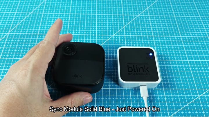 Sync module solid blue light on Sync module solid blue light on