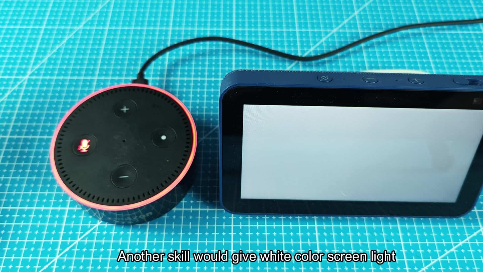 Tablet screen illuminated with white light Tablet screen illuminated with white light