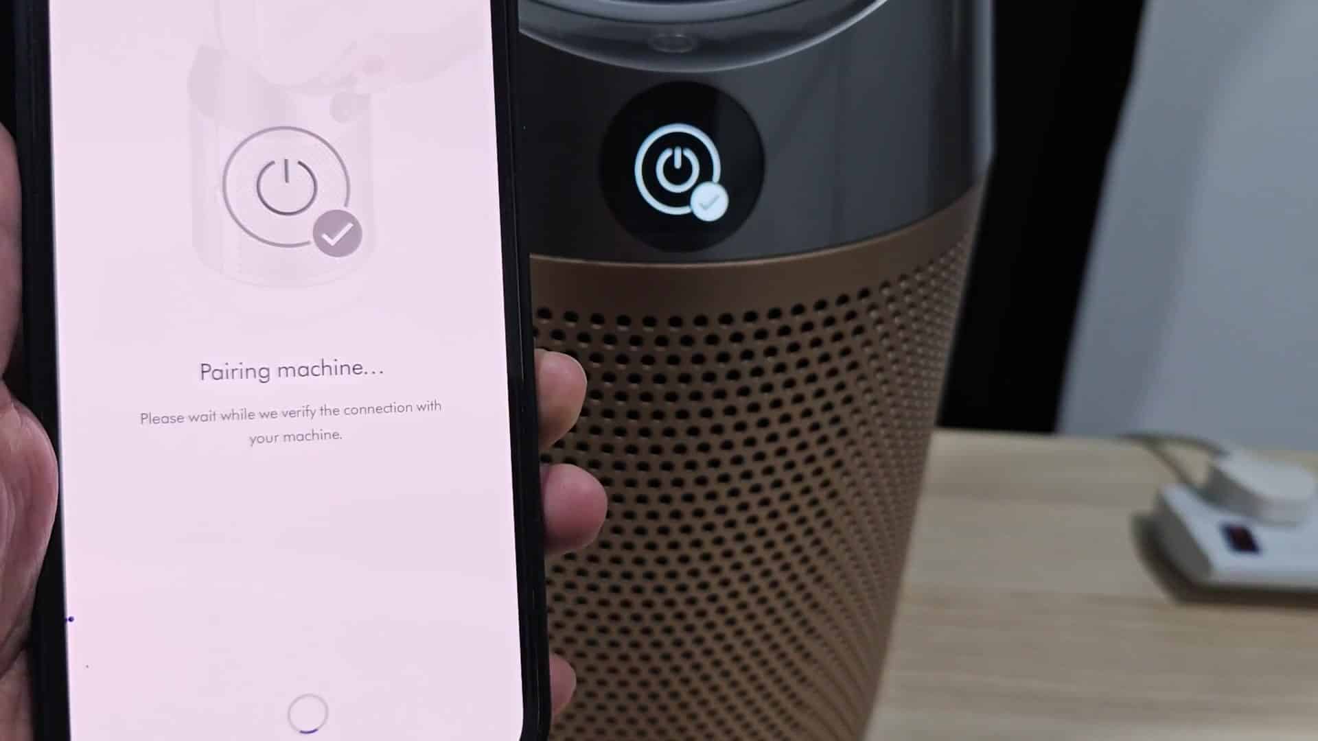 Tapping continue setup button on phone Tapping continue setup button on phone