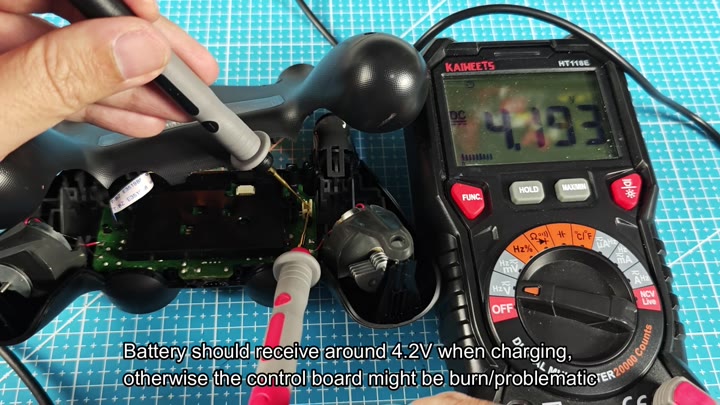 Testing circuit board voltage with multimeter Testing circuit board voltage with multimeter