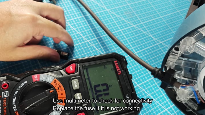 Testing connectivity with digital multimeter Testing connectivity with digital multimeter