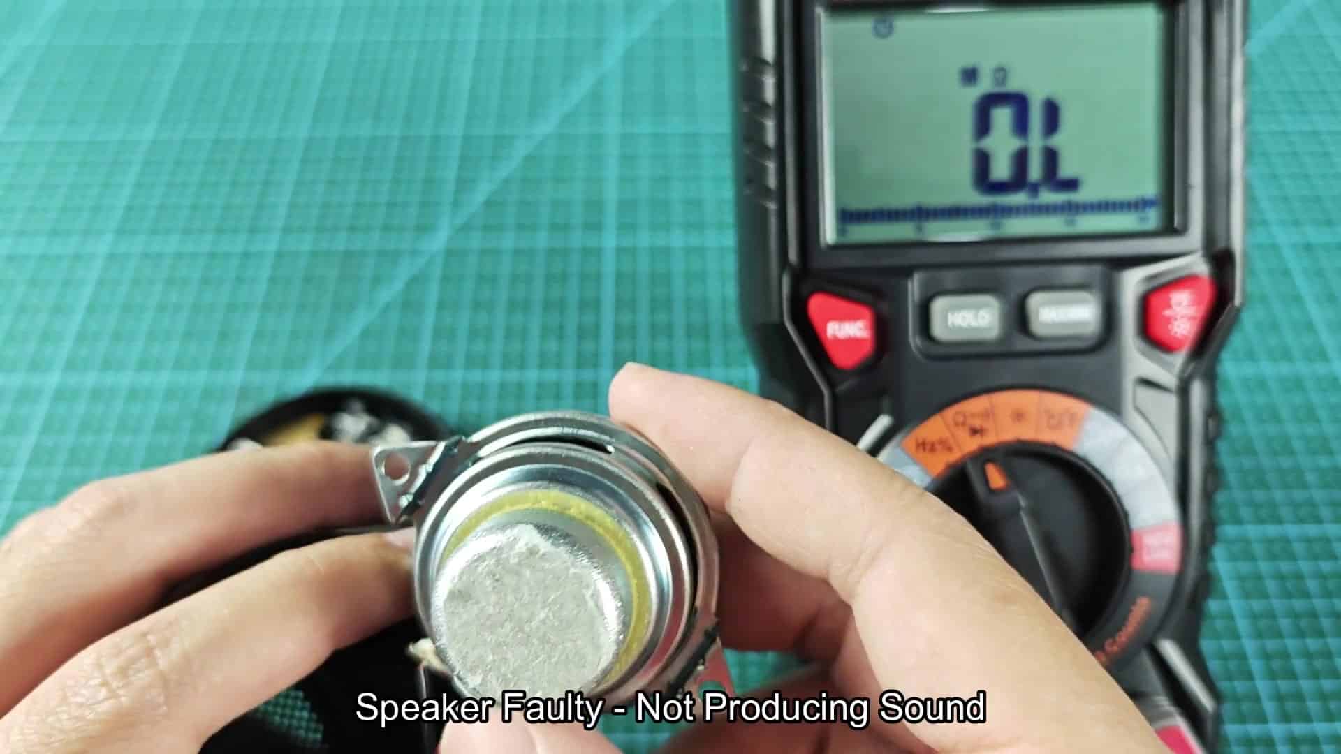 Testing faulty speaker with multimeter Testing faulty speaker with multimeter