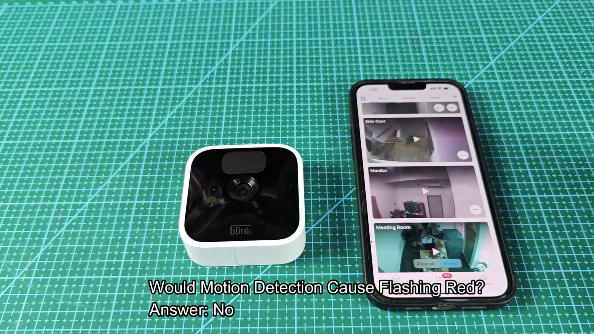 Testing motion detection on Blink camera Testing motion detection on Blink camera