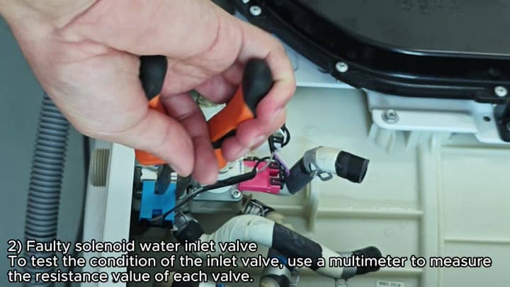 Testing solenoid valve with multimeter Testing solenoid valve with multimeter