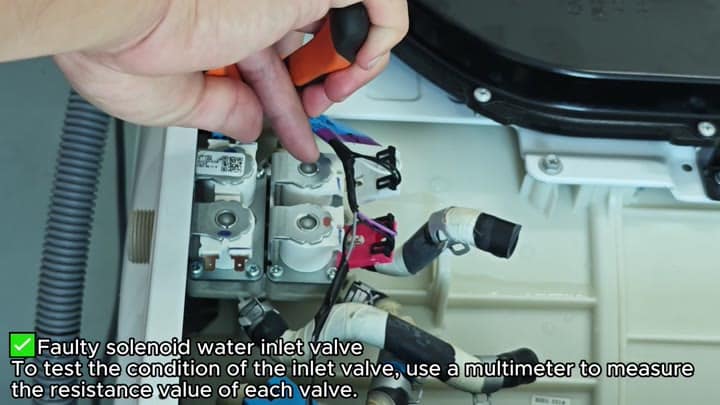 Using multimeter on solenoid valve Using multimeter on solenoid valve