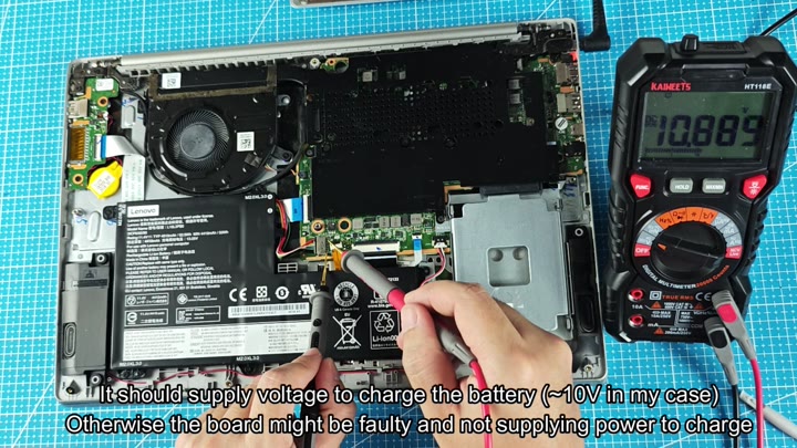 Verifying battery charging circuit voltage Verifying battery charging circuit voltage