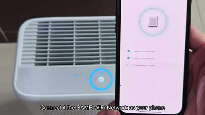 VeSync app connecting device to cloud VeSync app connecting device to cloud