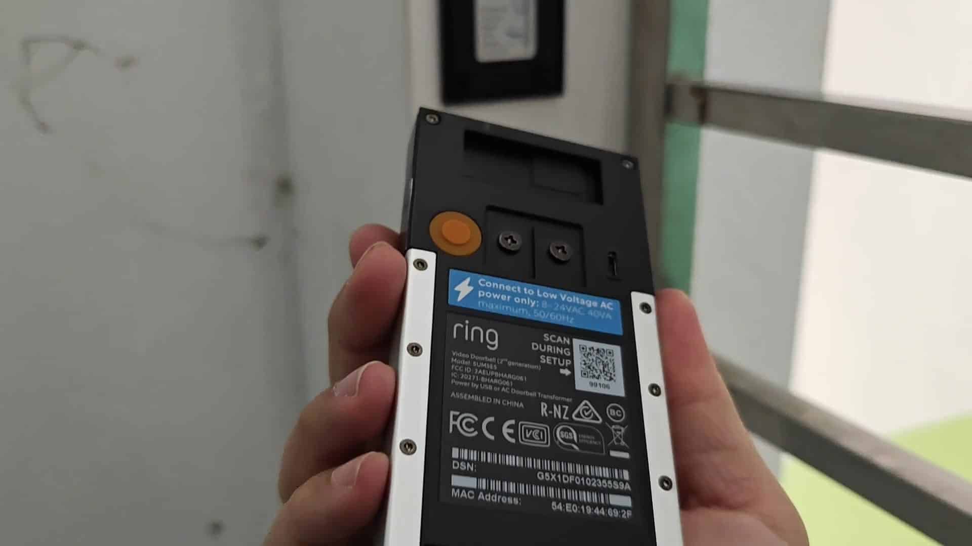 Voltage specs on device label Voltage specs on device label