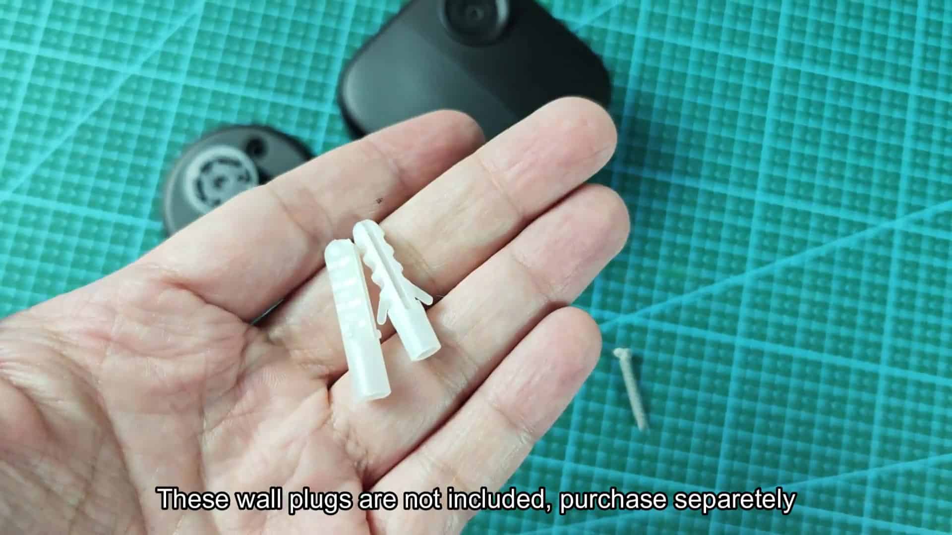 Wall plugs not included with kit Wall plugs not included with kit