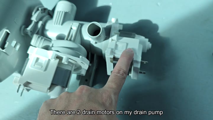 White pump with two motors White pump with two motors