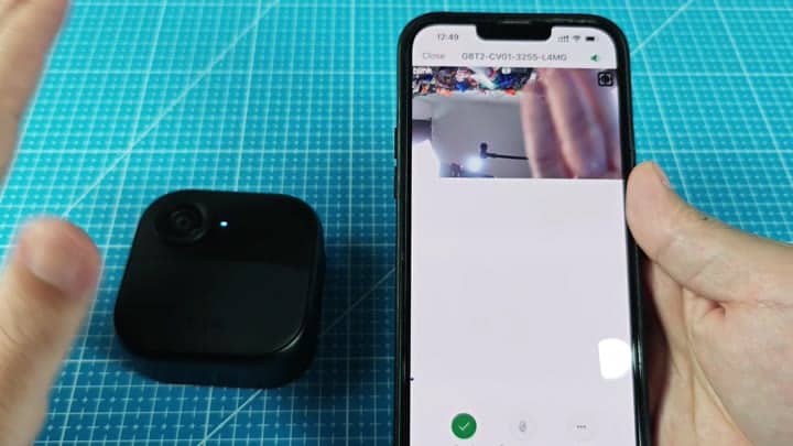 Wyze camera live feed on smartphone Wyze camera live feed on smartphone