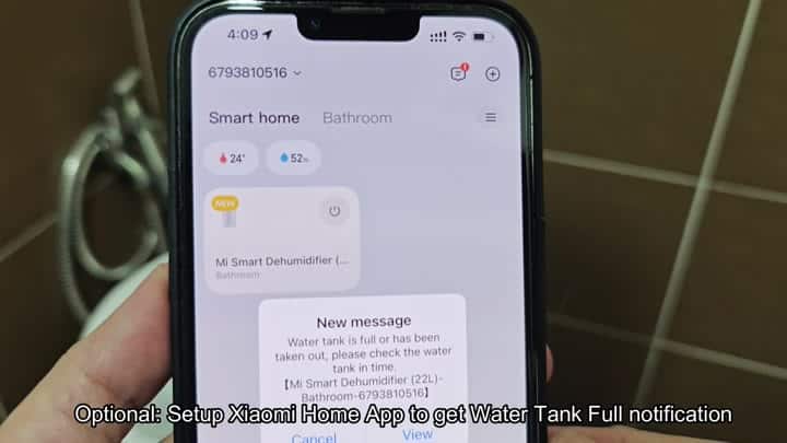 Xiaomi Home app tank full alert Xiaomi Home app tank full alert