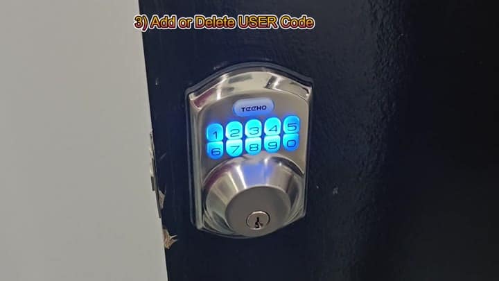 Adding or deleting user codes Adding or deleting user codes