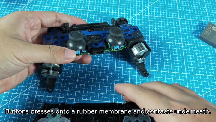 Analog sticks and internal parts Analog sticks and internal parts
