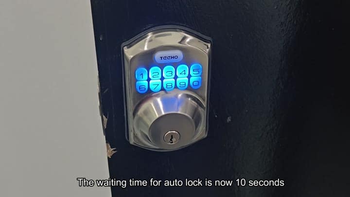 Auto lock set to ten seconds Auto lock set to ten seconds