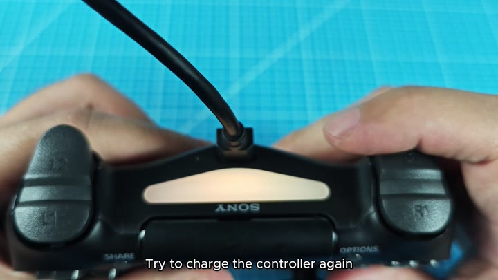 Charging PS4 controller via USB Charging PS4 controller via USB