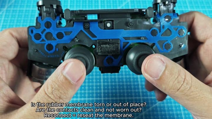 Checking if membrane is torn or worn Checking if membrane is torn or worn