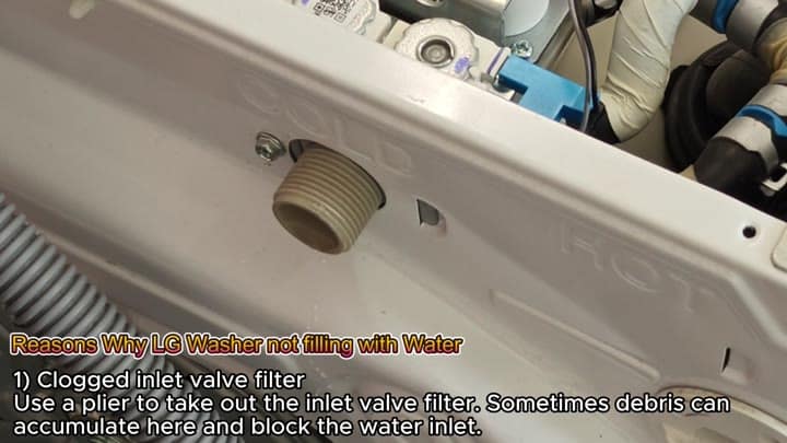 Cold and hot water inlet ports Cold and hot water inlet ports