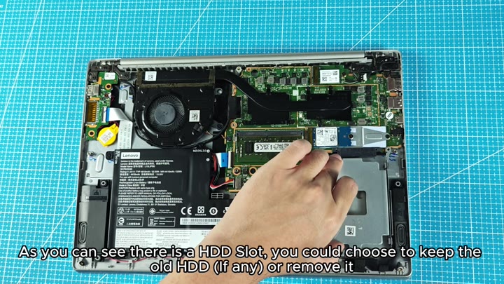 Empty HDD slot visible inside chassis Empty HDD slot visible inside chassis