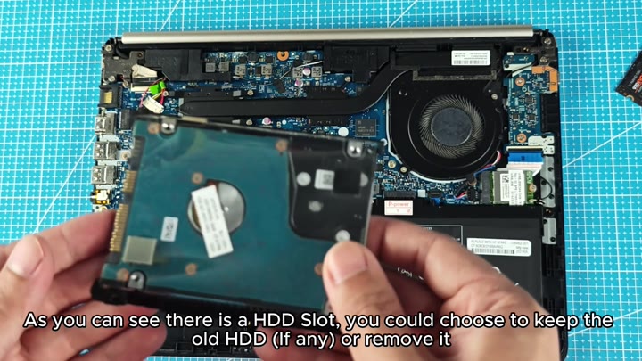 HDD slot visible in laptop HDD slot visible in laptop