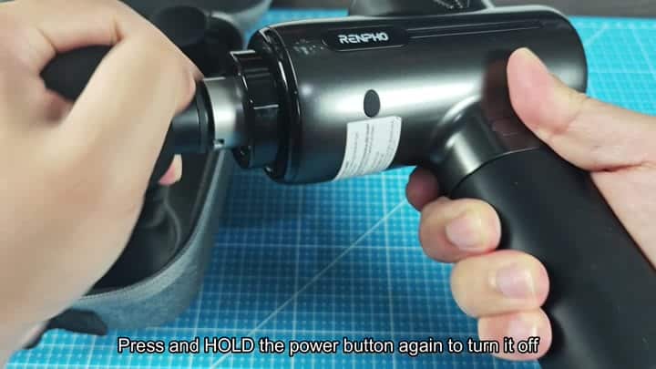 Hold button again to power off Hold button again to power off