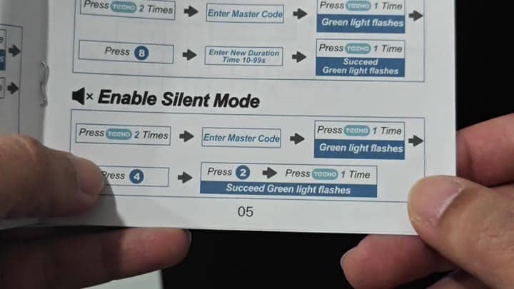 Instruction manual for enabling silent mode Instruction manual for enabling silent mode