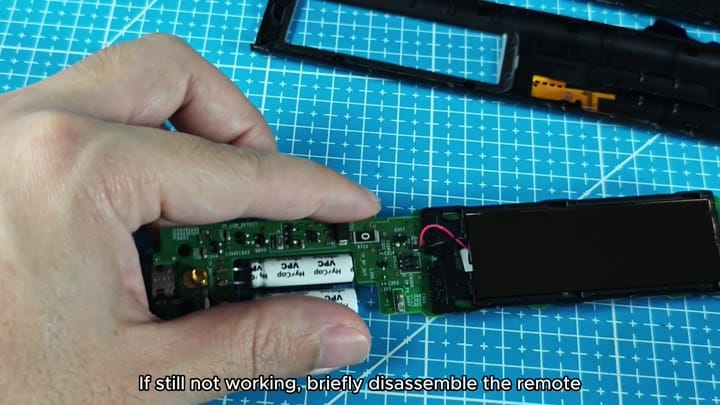 Internal circuit board with capacitors exposed Internal circuit board with capacitors exposed