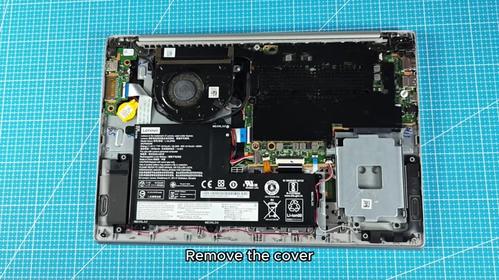Internal components and battery exposed Internal components and battery exposed