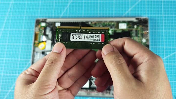 Kingston DDR4 RAM stick close up Kingston DDR4 RAM stick close up