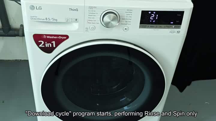 LG washer display shows 21 minutes LG washer display shows 21 minutes