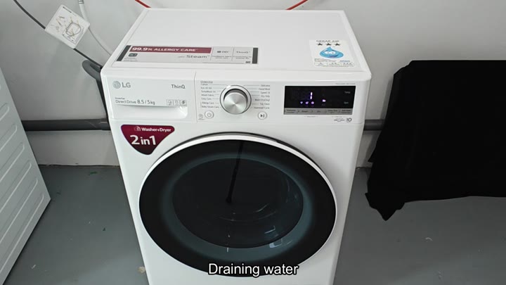 LG washer draining water status LG washer draining water status