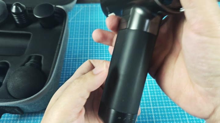 Massage gun accessory in case Massage gun accessory in case