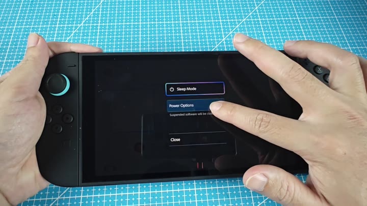 Navigating to Power Options menu Navigating to Power Options menu