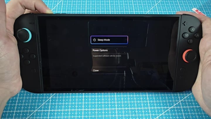 Nintendo Switch screen power menu Nintendo Switch screen power menu