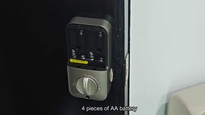 Open compartment reveals AA slots Open compartment reveals AA slots