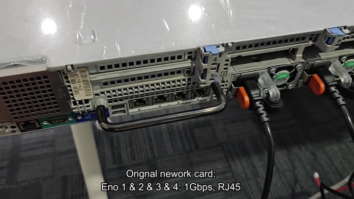 Original 1Gbps RJ45 network ports Original 1Gbps RJ45 network ports
