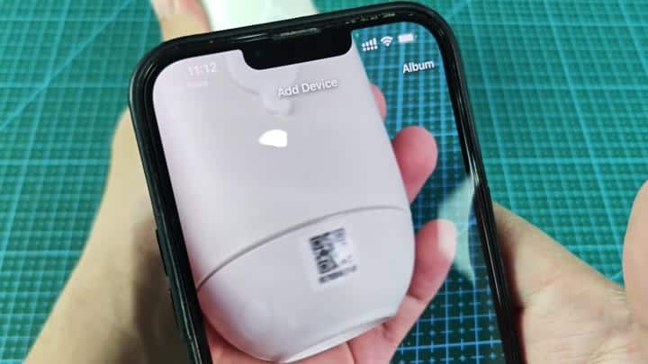 Phone screen shows Add Device Phone screen shows Add Device