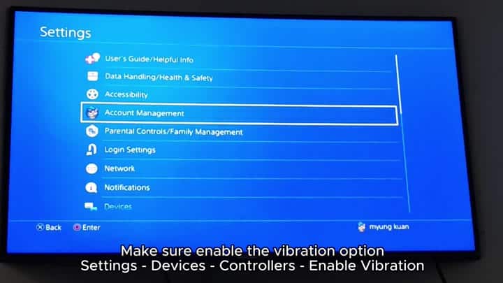 PlayStation settings menu account management PlayStation settings menu account management