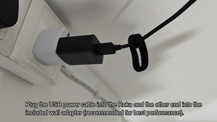 Plug USB cable into wall adapter Plug USB cable into wall adapter