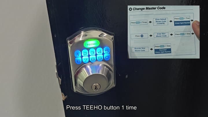 Press TEEHO button once Press TEEHO button once