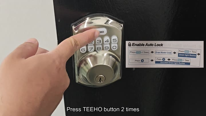 Pressing Teeho button twice to enable Pressing Teeho button twice to enable
