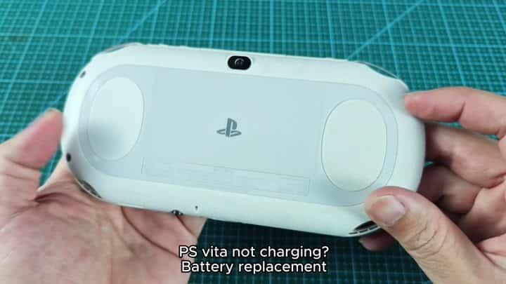 PS Vita back with charging issue text PS Vita back with charging issue text