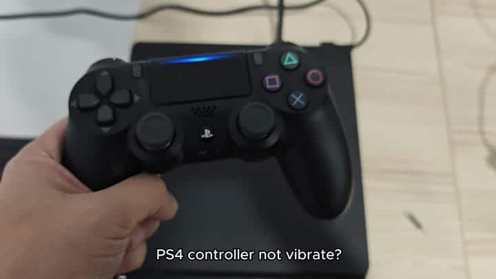PS4 DualShock controller with blue light PS4 DualShock controller with blue light